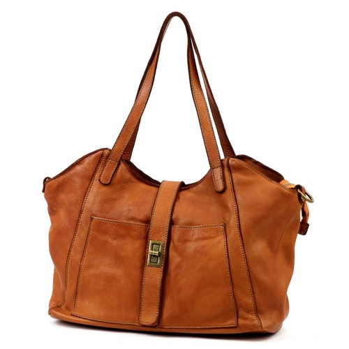 Italian leather tote bag - italian,