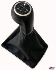 Fits Vauxhall Opel Astra H Mk5 Gear Shift Stick Knob 5 Speed Pu Leather + Gaiter
