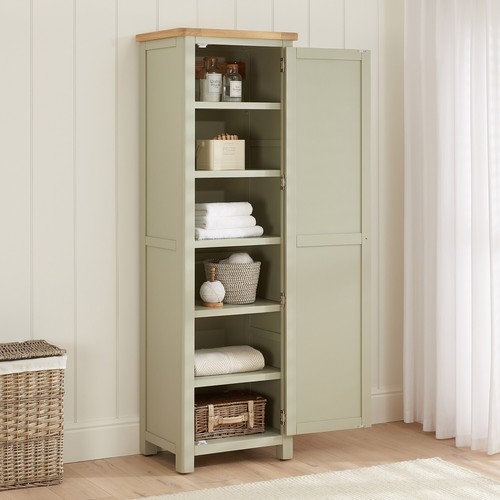 Linen cupboard marbury - linen, sage