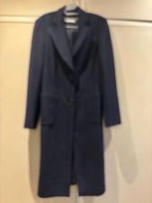 100 Percent Wool Navy Coat by Nicole Fahri Size 10 Excellent Condition Lined