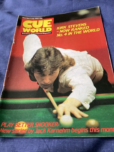 Cue world july - cue, 1984,snooker