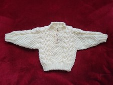 New Hand Knitted Cream Aran