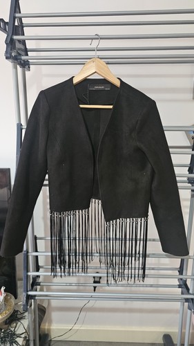 Zara basicblack suedejacket - basicblack,