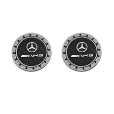 2Pcs Car Cup Mat AMG Holders Mercedes Benz Universal Fit Accessories Non-Slip