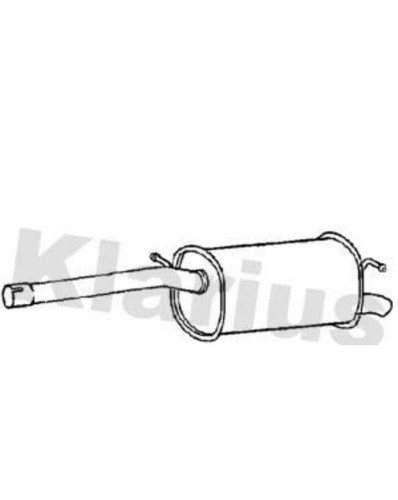 Exhaust tail pipe with - with, back