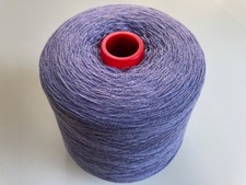 Hinchliffe 100% Lambswool Knitting 2/17nm Yarn Cone Blue Water Iris 346, 796g