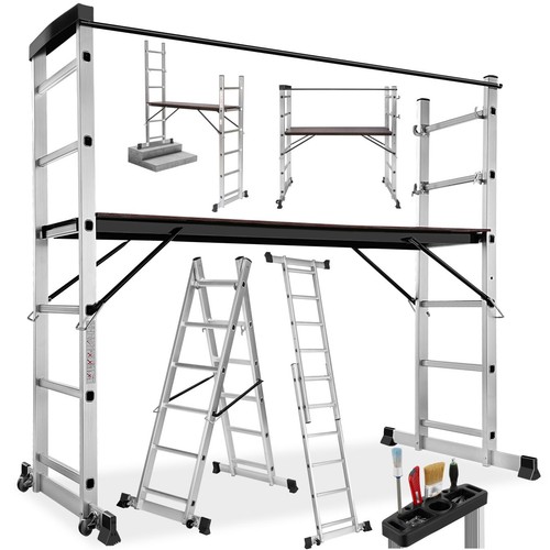 Aluminum multi purpose ladder - aluminum, multi-purpose