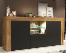 145cm Modern TV Unit | Cabinet TV Stand | High Gloss and Matt Doors | Free LED