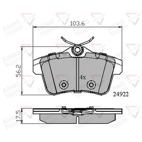 Brake pads set - brake,