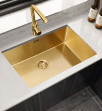 Handmade Sink  Gold Stainless