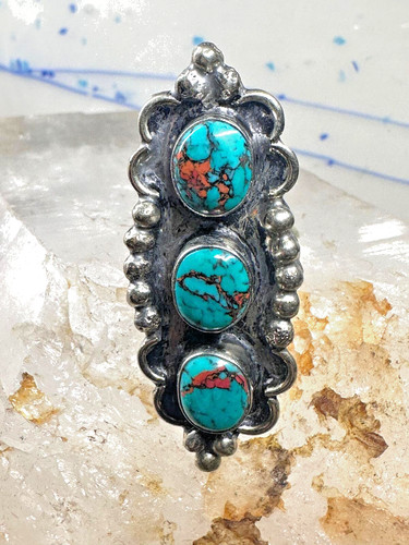 Navajo ring long turquoise