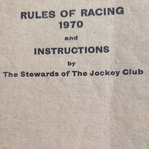 Rules racing 1970 and - of,