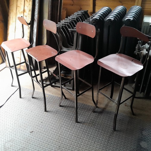 Vintage industrial stools 4 - vintage, x