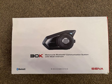 Sena 30K Single Bluetooth Mesh Motorcycle Helmet Headset - Black