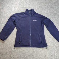 Women's Berghaus Jacket Fleece Ladies Size 12 Purple Full Zip Walking Hiking 