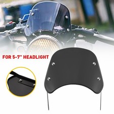 5"-7" Motorcycle Round Headlight Windshield Screen For Yamaha XSR700 XSR250 FZ6