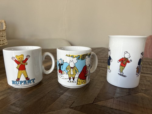 Rupert bear cups mugs - 3,