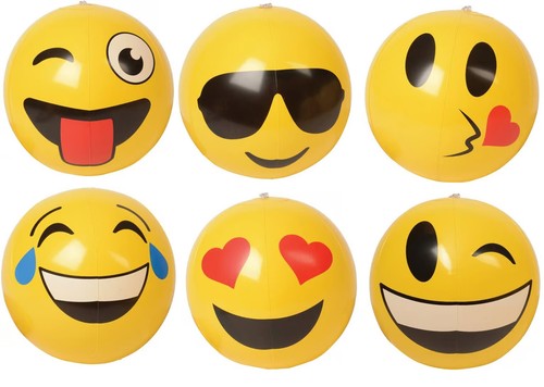 Inflatable emoticon yellow - emoticon,