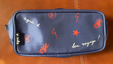 AGNES B BON VOYAGE MAKE-UP, PENCIL CASE/PURSE ETC BAG WITH LOGO .GOOD CONDITION