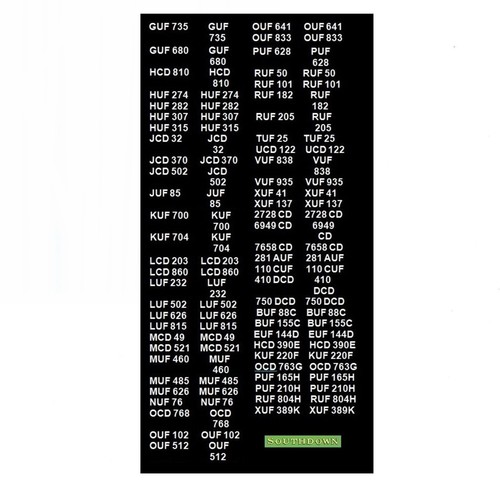 Model bus waterslide transfers - bus,