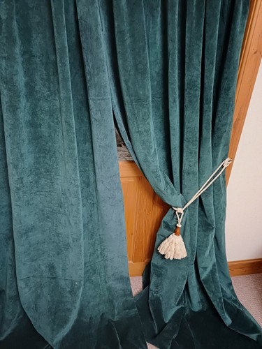Large velvet curtains forest - curtains.,