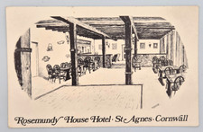 St Agnes Cornwall Rosemundy House Hotel Postcard Unposted