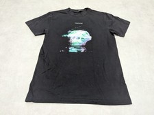 Trapstar Tshirt Mens M Graphic Top Tee Streetwear Grunge Neon Cyber Y2K Abstract