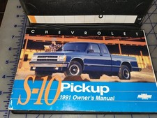1991 Chevrolet S Series S 10 S10 Pickup Truck Owners Manual + Case