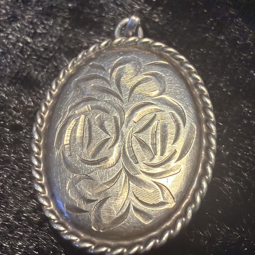 Solid silver antique - antique, floral
