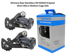 Shimano Rear Derailleur RD-R3000 9 Speed Sora Short or Medium Cage Road Grey -H