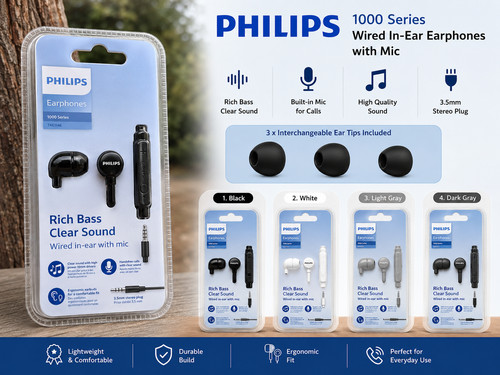 Aux 5mm philips wired ear - 3.5mm,