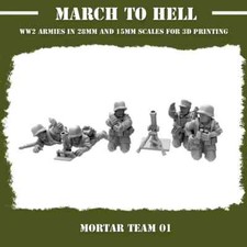15mm German Support : Mortars, HMGs, Snipers & Flamethrowers. Flames of War etc