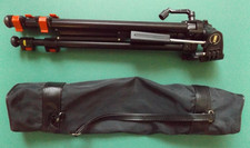 TRIPOD CAMERA VIDEO IDEX PHOTOGRAPHY 2D PAN TILT HEAD  + CASE  VGC GIFT