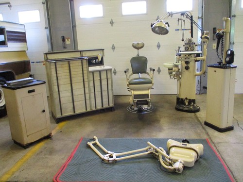 Antique dentist chair cabinet - dentist,