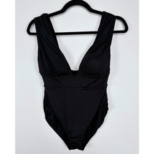 NWT Andie Mykonos One Piece Swimsuit in Black Size Small 