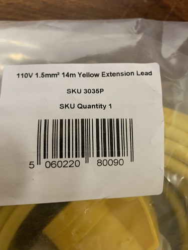 110v extension lead - extension, 14m