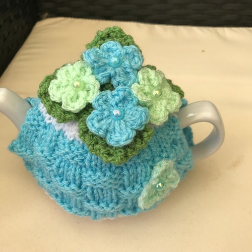 Hand knitted basket weave - hand,
