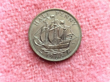 1965 UK Half Penny Coin