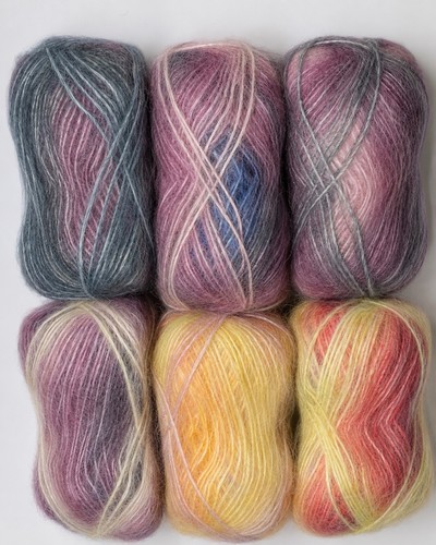 Gradient mohair look luxury - mohair,