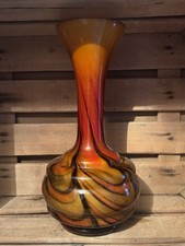 Aged Orange Brown and White