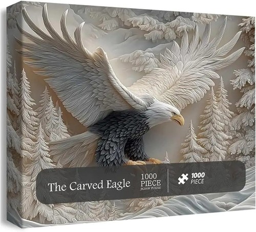 The carved eagle jigsaw puzzle - carved,