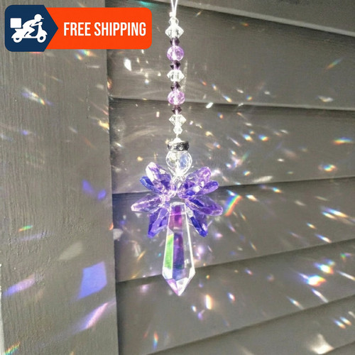 Rainbow guardian angel - angel, crystal