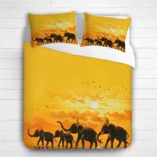 Elephant Family Duvet Cover