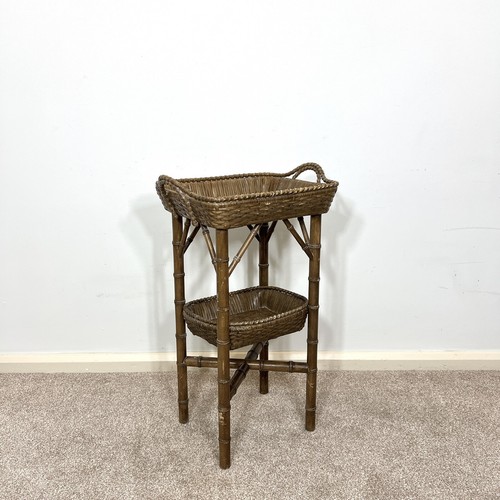 Rattan butlers tray table with - butlers,