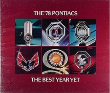 1978 Pontiac Sales Catalog 78