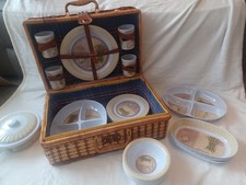 Vintage Wicker Picnic Hamper