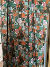 Vintage 1960s  Psychedelic Fabric 