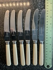 Superb Vintage Faux Bone Handle Cutlery - Lewis Rose & Co, Sheffield L2