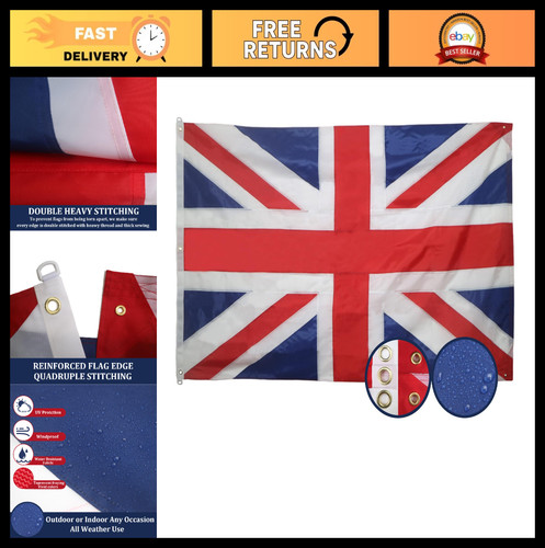British union jack flag 5x8 - british,