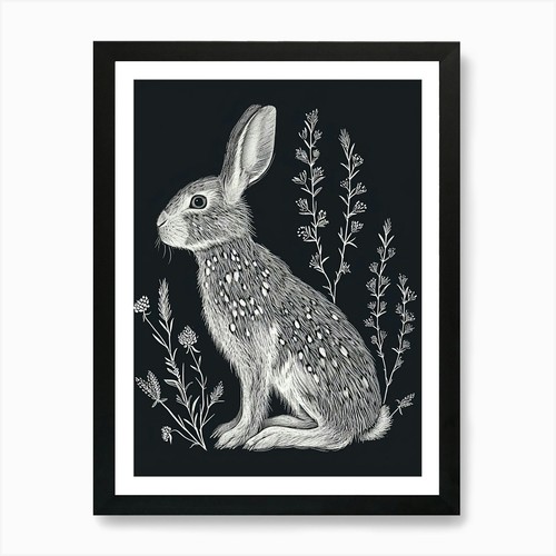 English spot rabbit minimalist - spot,